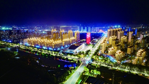商河城区夜景